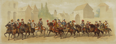 29169 Derde blad van de maskerade van de studenten van het Utrechtsch Studenten Corps op 28 juni 1881, ter gelegenheid ...